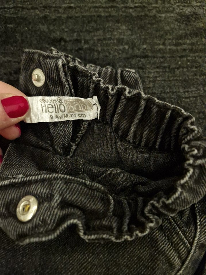 Gri Erkek Çocuk Bol Kesim Denim Pantolon - Görsel 2