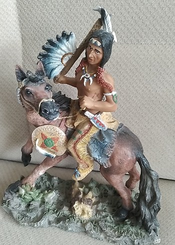 Kabile Savaşçısı Atlı Figürin - Görsel 3