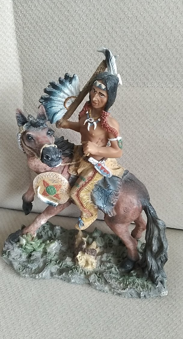 Kabile Savaşçısı Atlı Figürin - Görsel 3