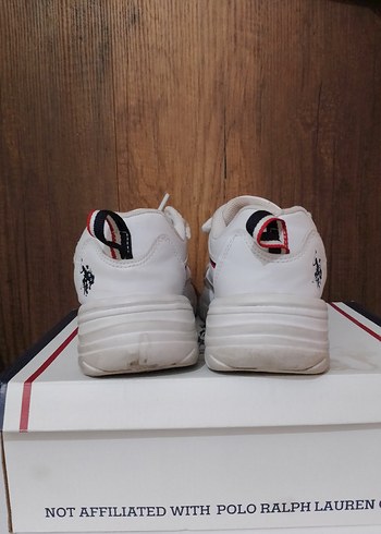 U.S Polo Assn. U.S. Polo Assn. Beyaz Bağcıklı Kadın Spor Ayakkabı