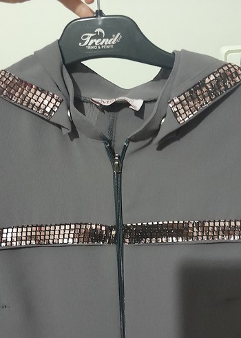 Kadın Gri Uzun Kollu Uzun Boy ferace - Görsel 3