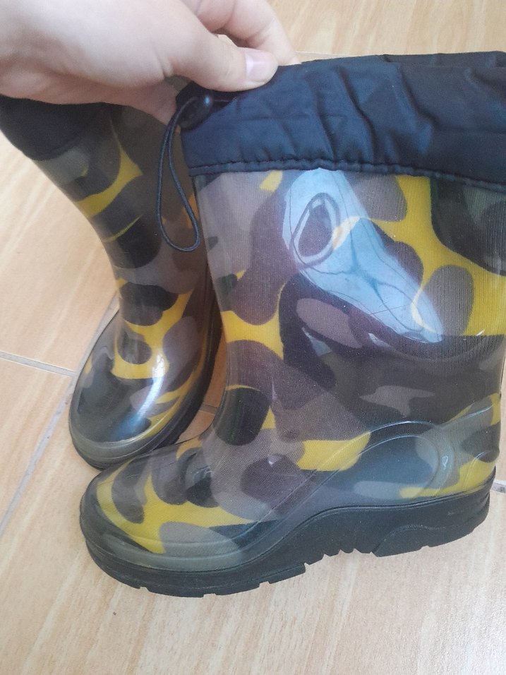 Erkek Çocuk Kamuflaj Desenli Lastik Çizme - Görsel 2