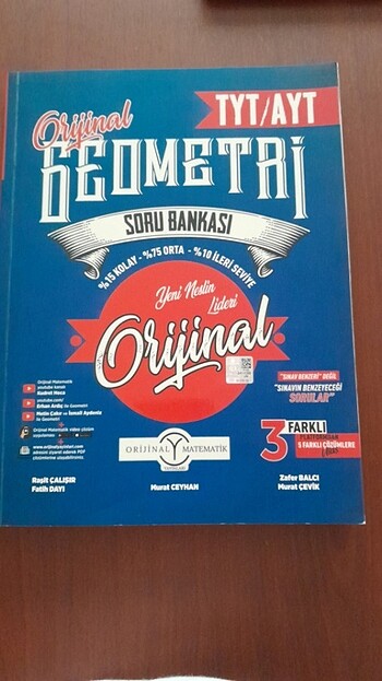 ORİJİNAL GEOMETRİ TYT/AYT SORU BANKASI