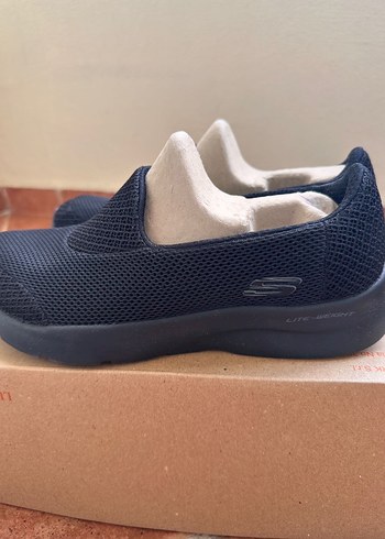 40 Beden Skechers Kadın Siyah Dolgu Topuklu Spor Ayakkabı