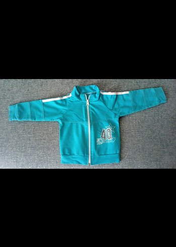 LC Waikiki Turkuaz Erkek Çocuk Fermuarlı Sweatshirt