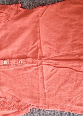 LC Waikiki Kız Çocuk Pembe Keten Kısa Kollu Tişört