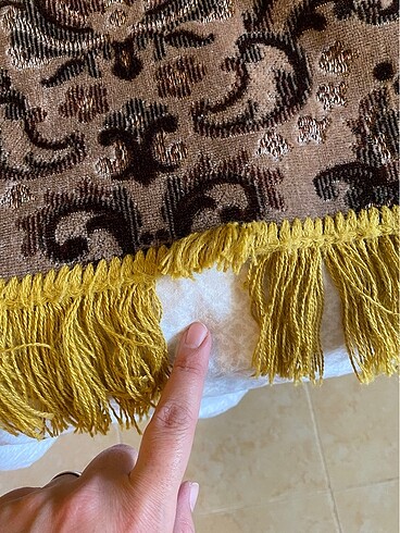 Diğer Antika ipek kadife örtü