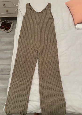 Bej Triko Hamile Tulum, Normal Boy, Strappy - Görsel 2