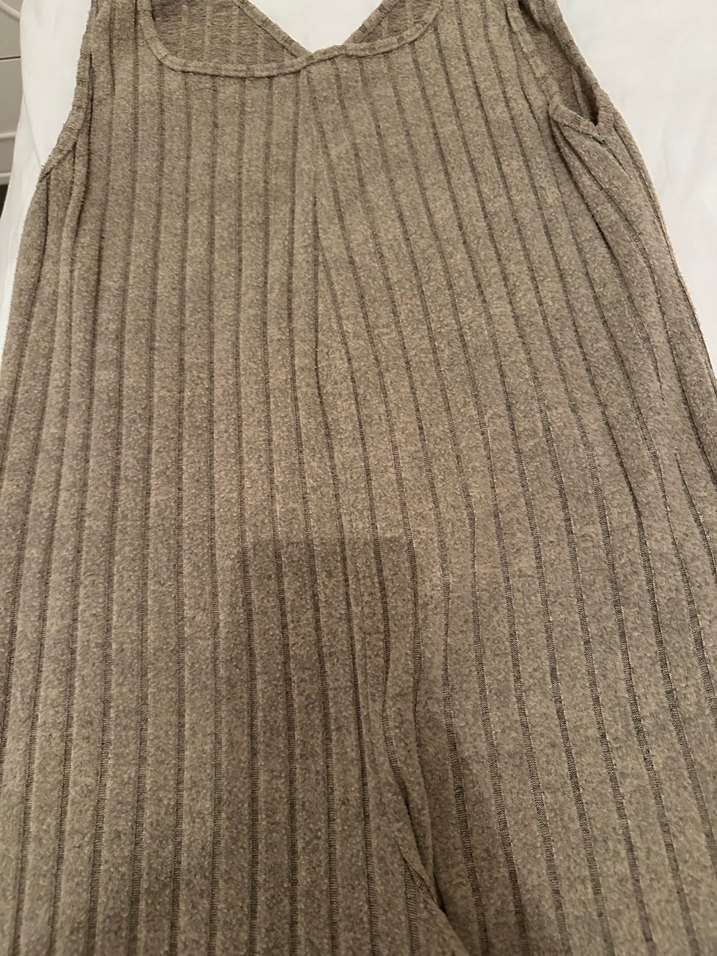 Bej Triko Hamile Tulum, Normal Boy, Strappy - Görsel 4