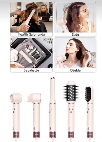 Sinbo Pembe Saç Şekillendirici Seti - Görsel 2