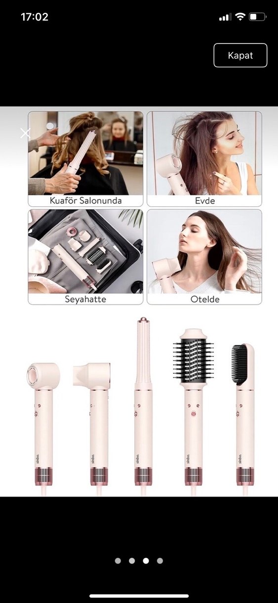 Sinbo Pembe Saç Şekillendirici Seti - Görsel 2