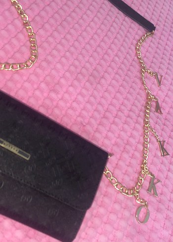 Vakko Harfli Zincirli Çanta - Görsel 4