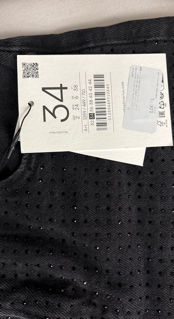 stradivarius taşlı denim&kot şort - Görsel 5