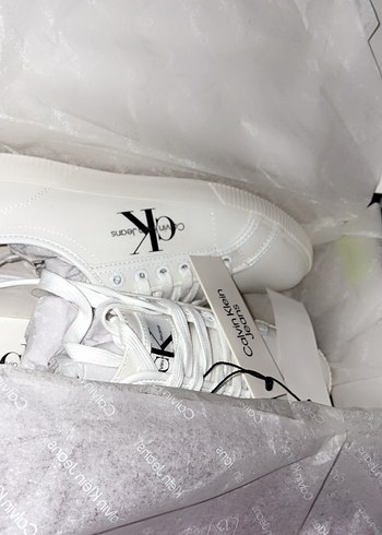 Calvin Klein Kadın Beyaz Spor Ayakkabı - Görsel 4