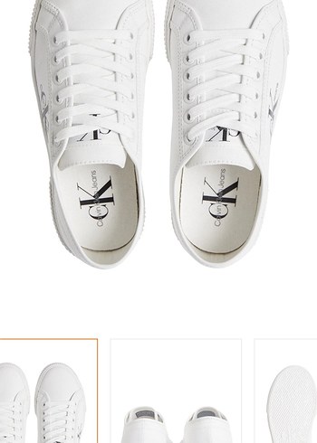 Calvin Klein Kadın Beyaz Spor Ayakkabı - Görsel 2