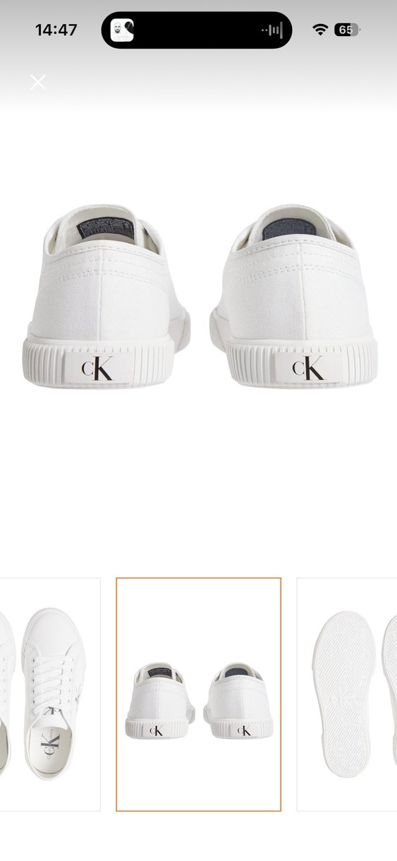 Calvin Klein Kadın Beyaz Spor Ayakkabı - Görsel 3