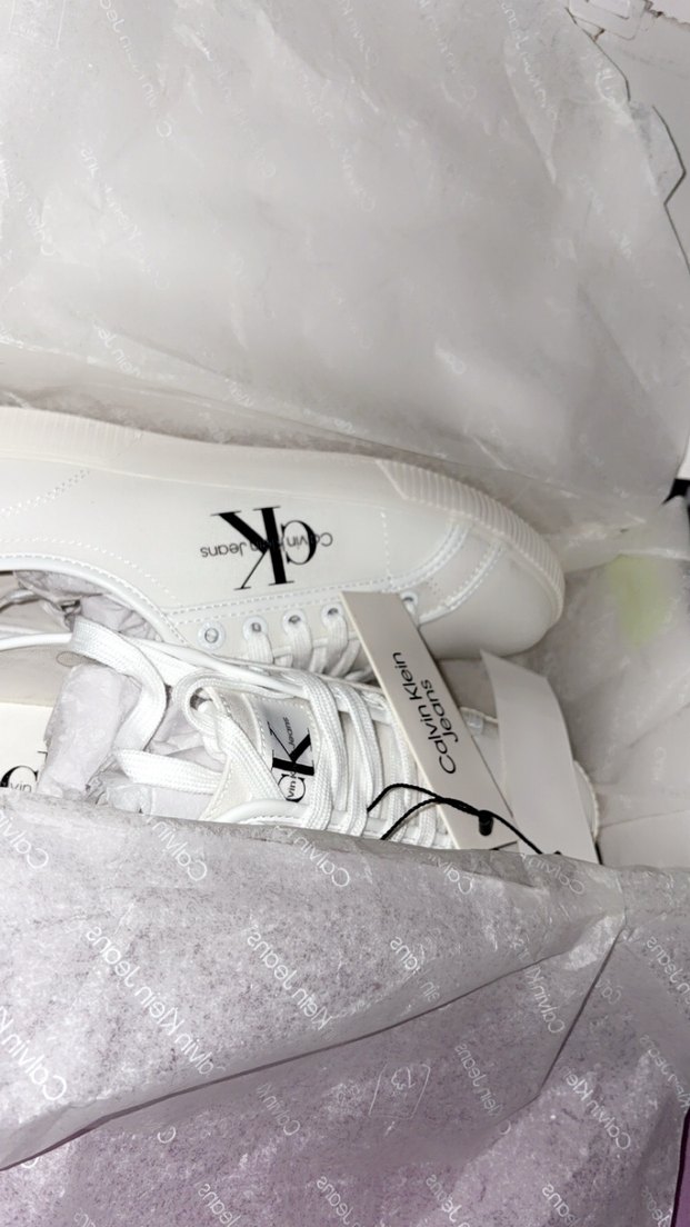 Calvin Klein Kadın Beyaz Spor Ayakkabı - Görsel 4