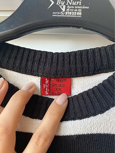 Çizgili kazak levis - Görsel 2