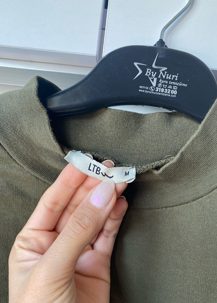 Sweatshirt haki yeşili LTB - Görsel 2