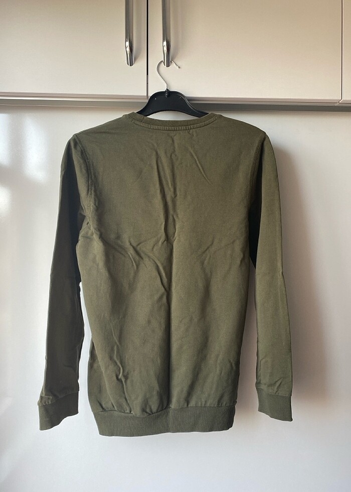 Sweatshirt haki yeşilli - Görsel 3