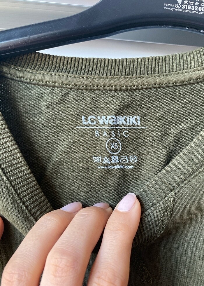 Sweatshirt haki yeşilli - Görsel 2