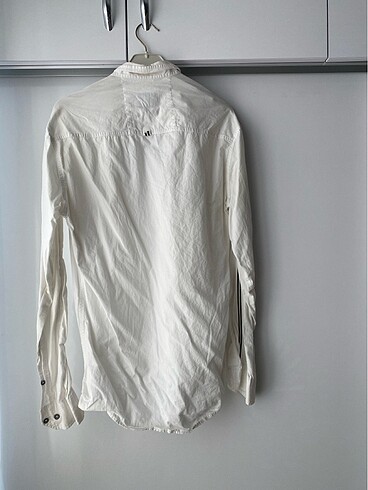 Beyaz gömlek 0 Pamuk - Görsel 4