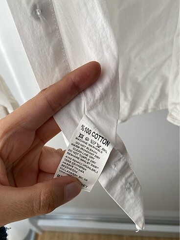 Beyaz gömlek 0 Pamuk - Görsel 3