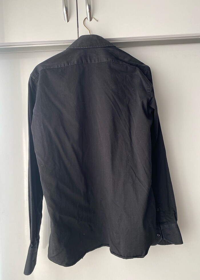 Siyah gömlek 0 Pamuk - Görsel 3