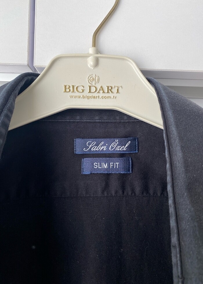 Siyah gömlek 0 Pamuk - Görsel 2