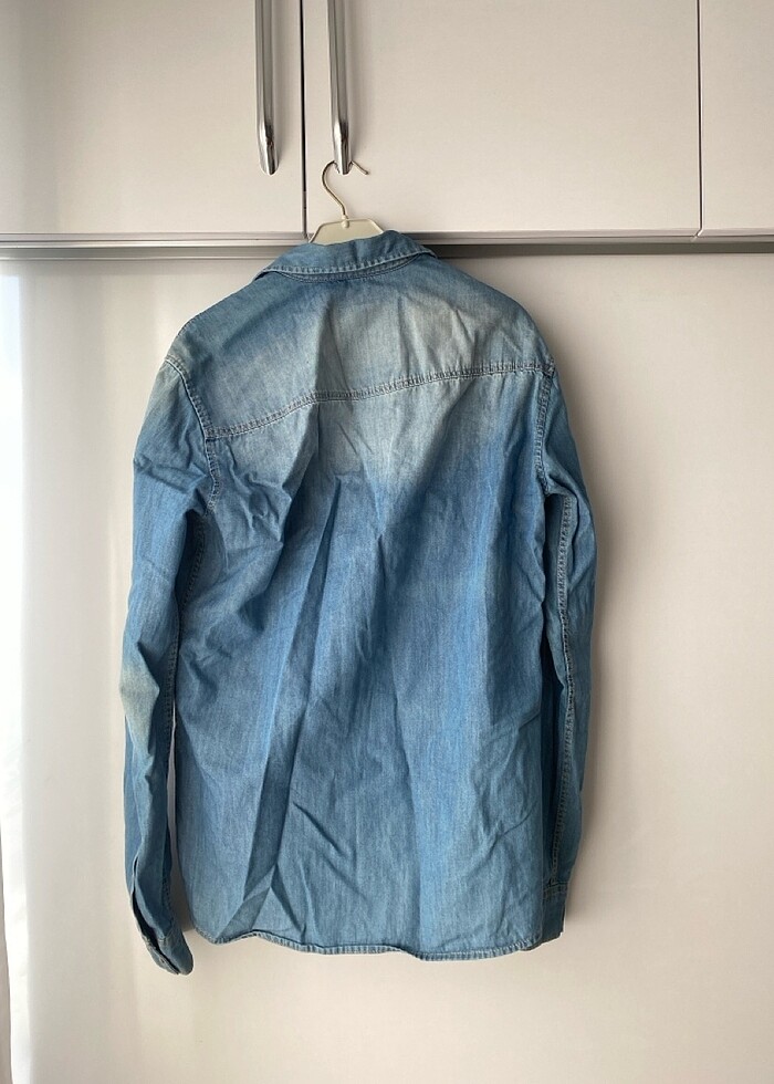Denim erkek gömlek - Görsel 3