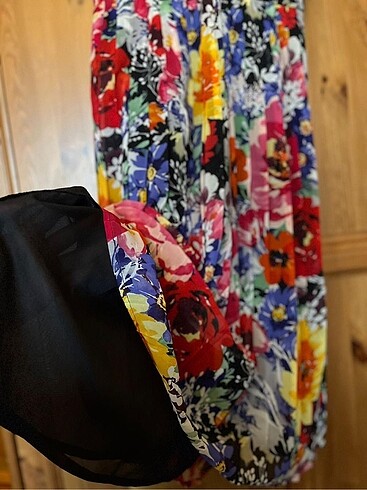 s Beden çeşitli Renk Park Bravo çiçekli şifon elbise - astar mevcut