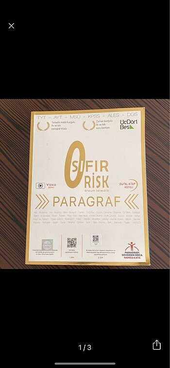 Sıfır Risk Paragraf