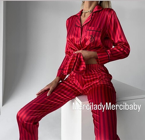 Victorias Secret Saten pijama takımı