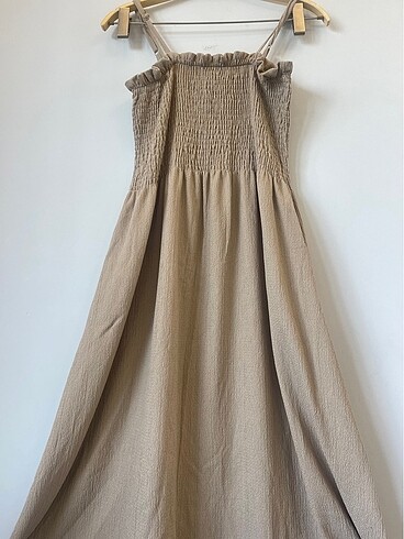38 Beden camel Renk Elbise h&m