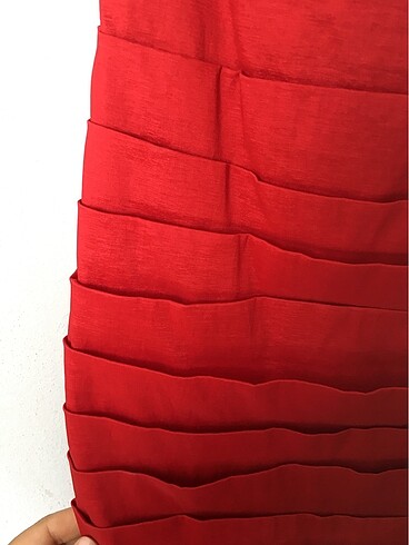 40 Beden kırmızı Renk Abiye elbise