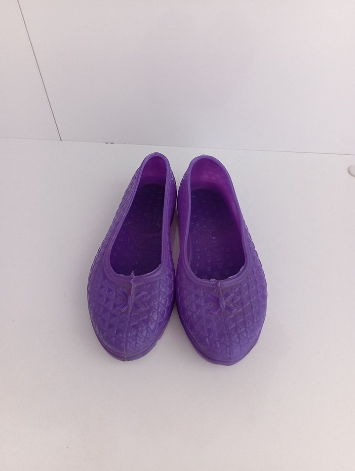 Mor çocuk düz lastik ayakkabı 22 numara - Görsel 3