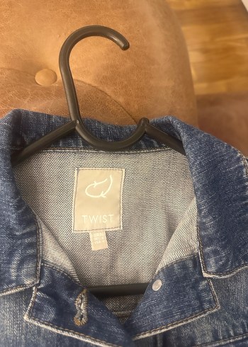 Kadın Mavi Denim Kemerli Ceket - Görsel 3
