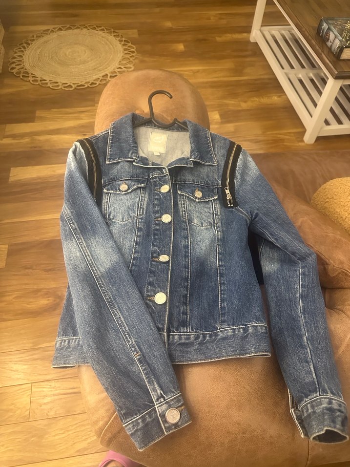 Kadın Mavi Denim Kemerli Ceket - Görsel 2