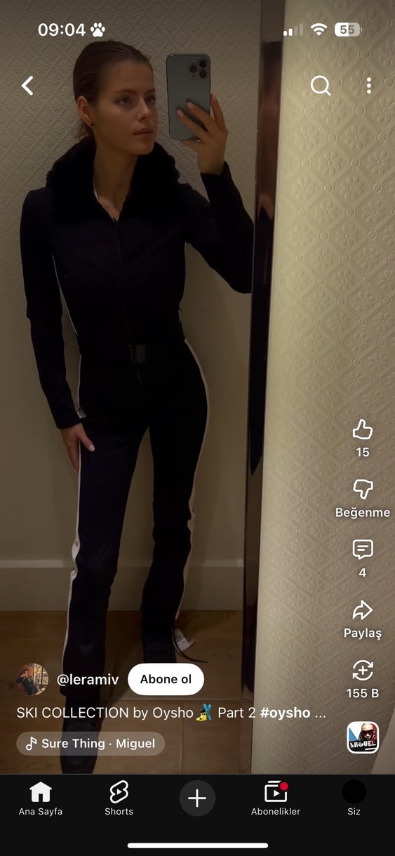 Uzun Kollu Siyah Kemerli Midi Tulum - Görsel 5