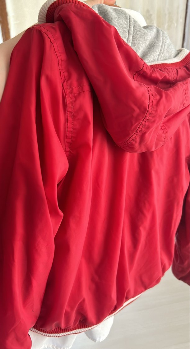 Kırmızı Erkek Çocuk Yağmurluk Ceket - Görsel 4