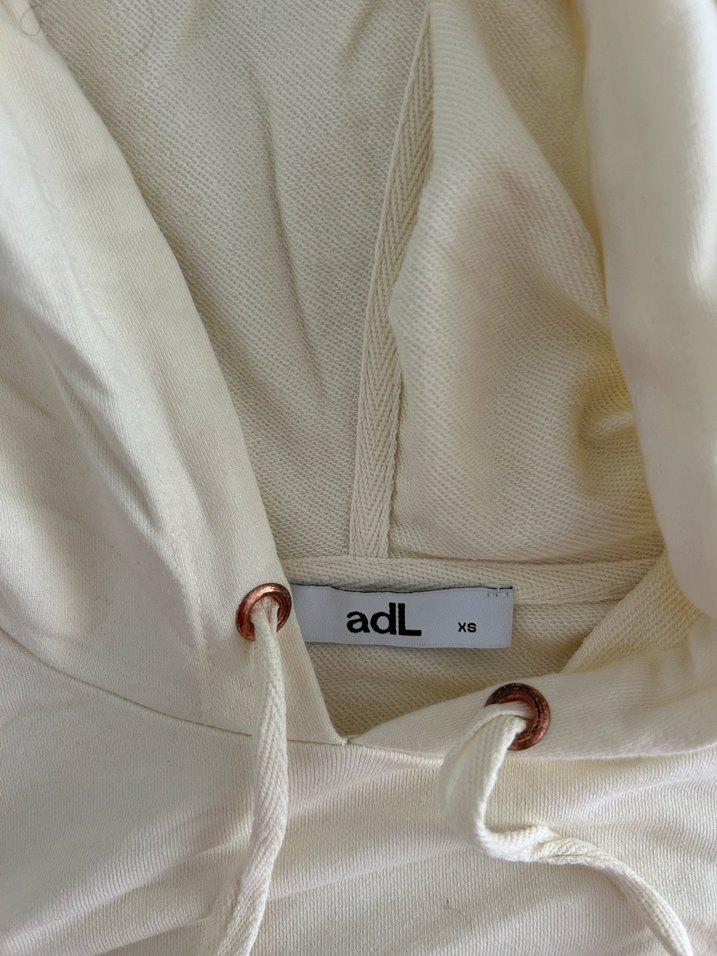 Ekru Kapüşonlu Kadın Sweatshirt - Görsel 4