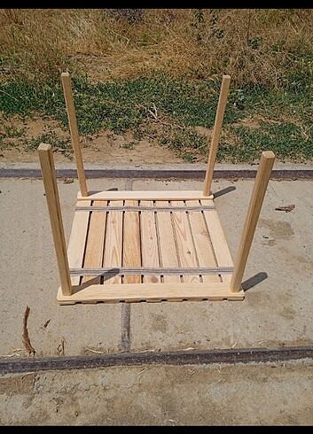 Beden kahverengi Renk Katlanabilir ahşap rulo kamp masası
