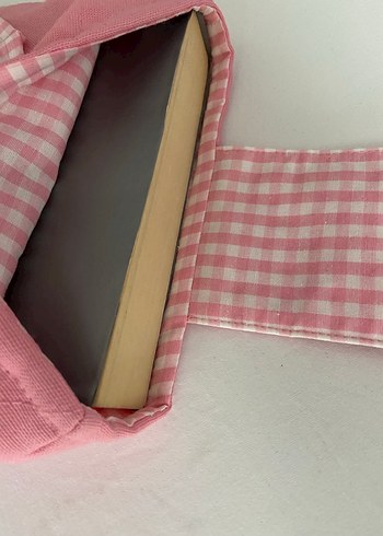 Tasarımcı Pembe kedi baskılı kitap kılıfı