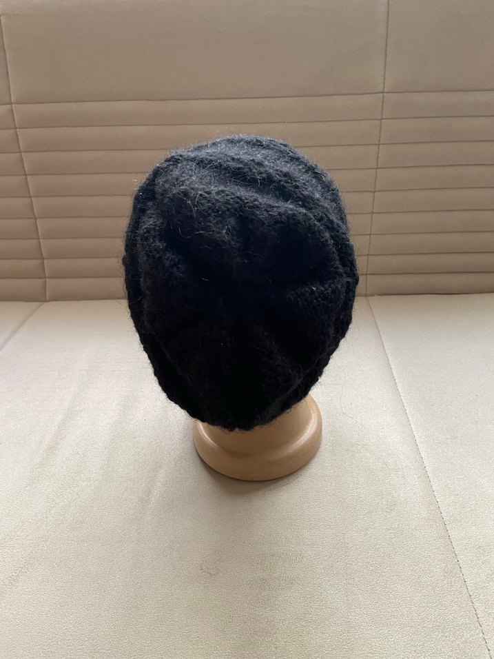 Siyah Örgü Kadın Bere - Görsel 3