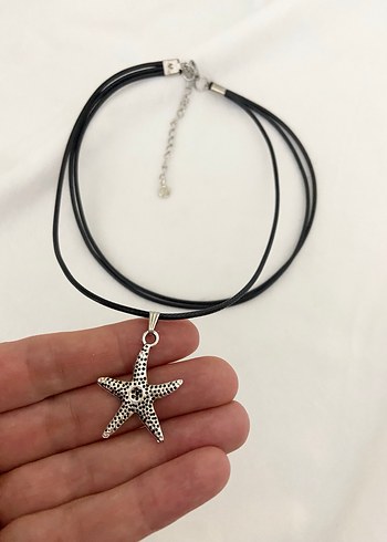 Siyah deniz Yıldızlı  Kolye - Görsel 3