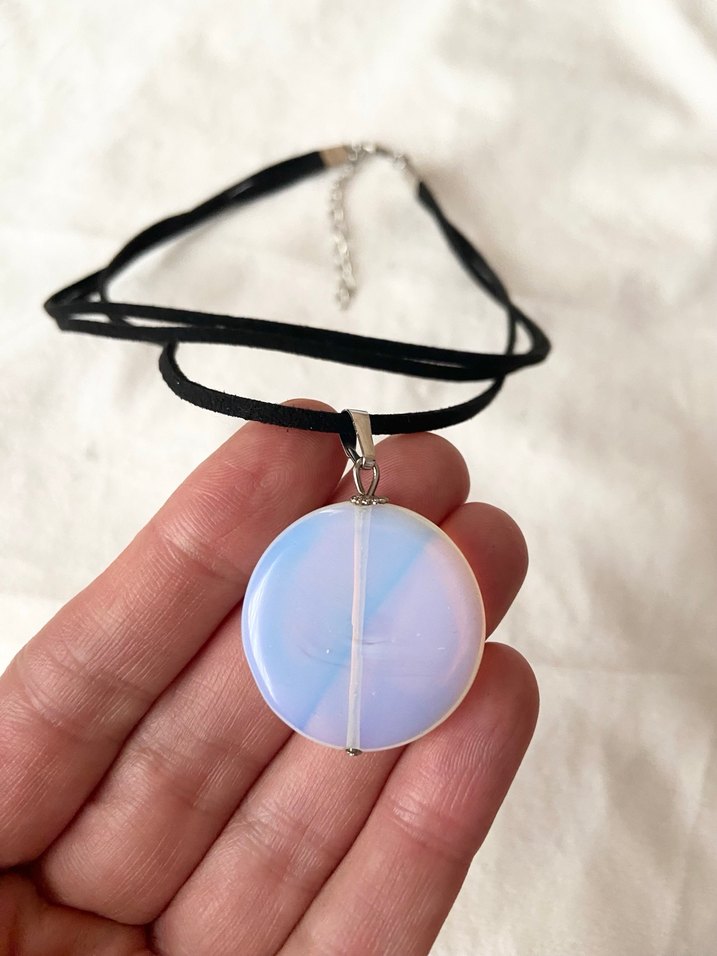 Opal doğaltaş kolye - Görsel 2