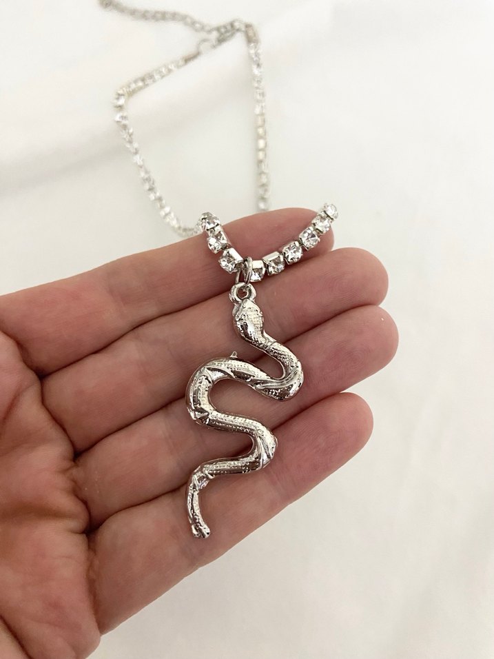 Yılan uçlu suyolu kolye - Görsel 2