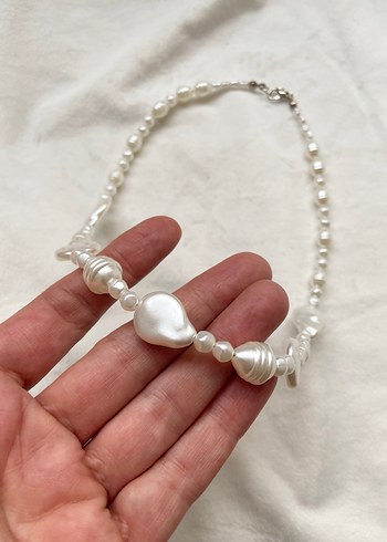 Akrilik inci kolye - Görsel 3