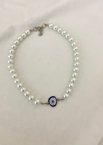 Nazar boncuklu inci kolye - Görsel 2