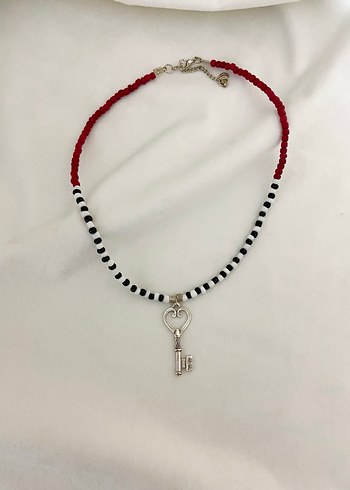 Etnik Desenli Boncuklu Anahtar Kolye - Görsel 2